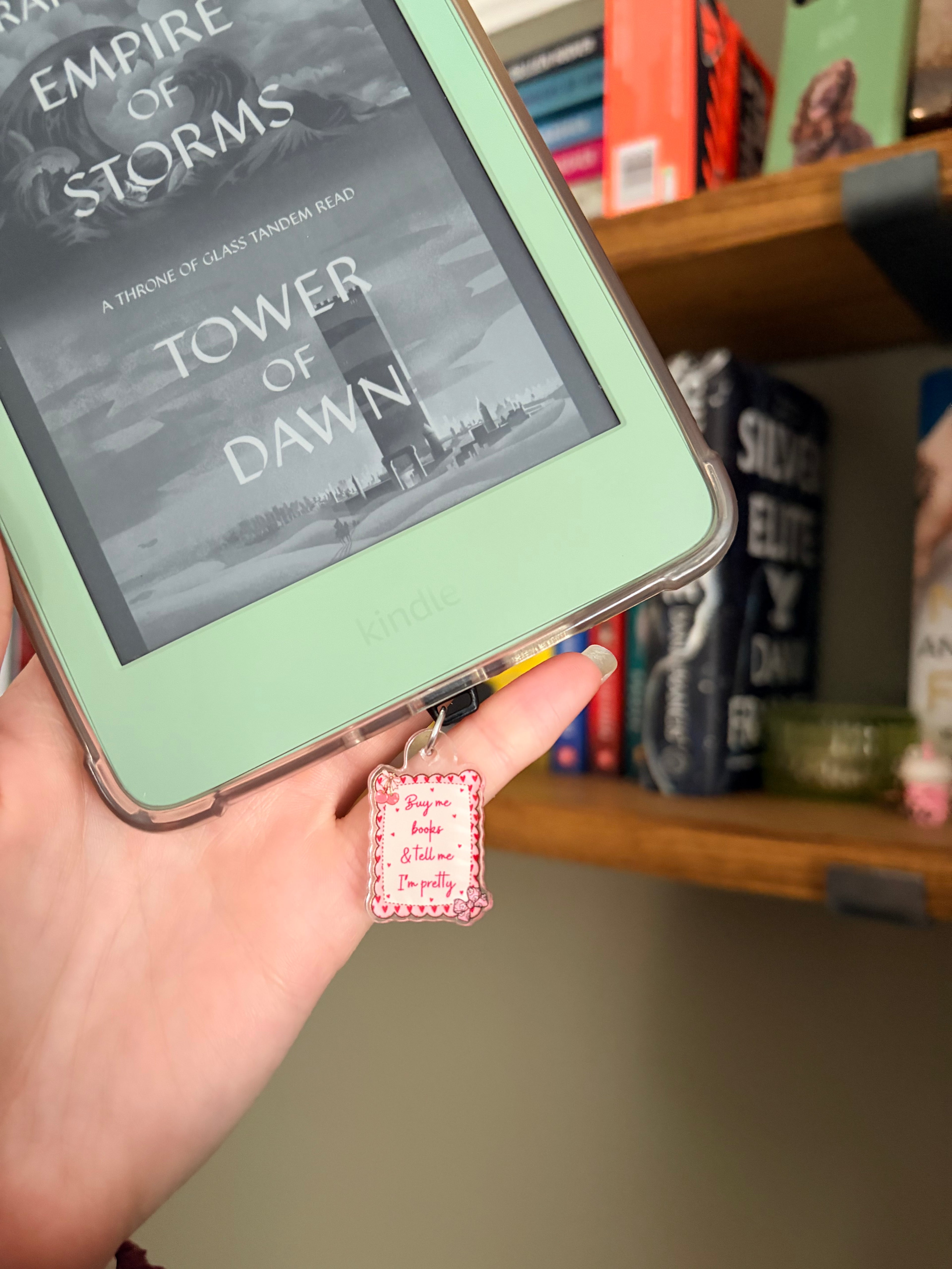 Buy Me Books Dust Plug Charm