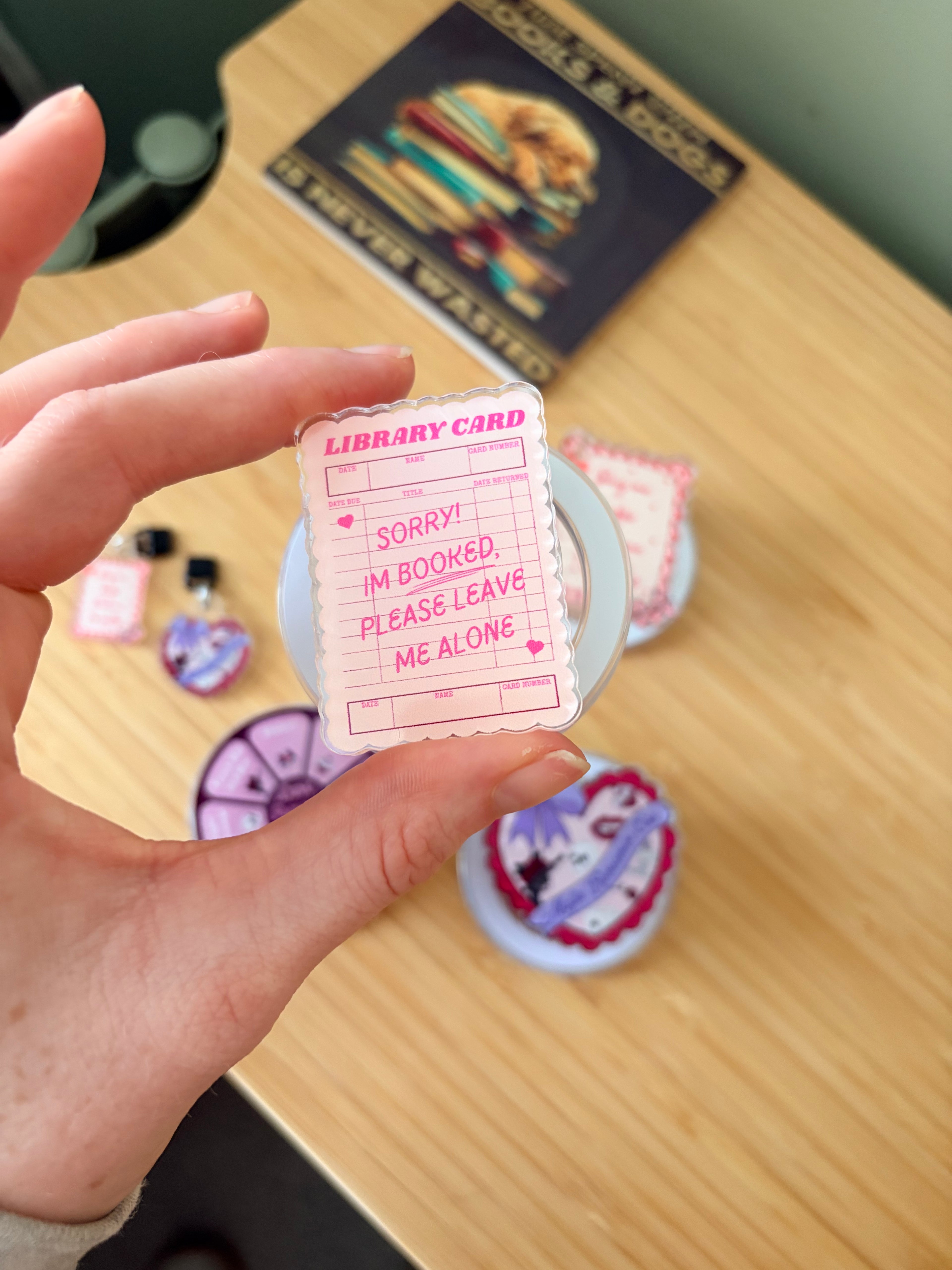 Library Card Magnetic Grip