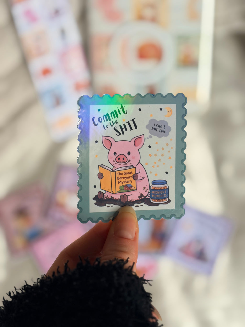 Commit to the Shit Sticker