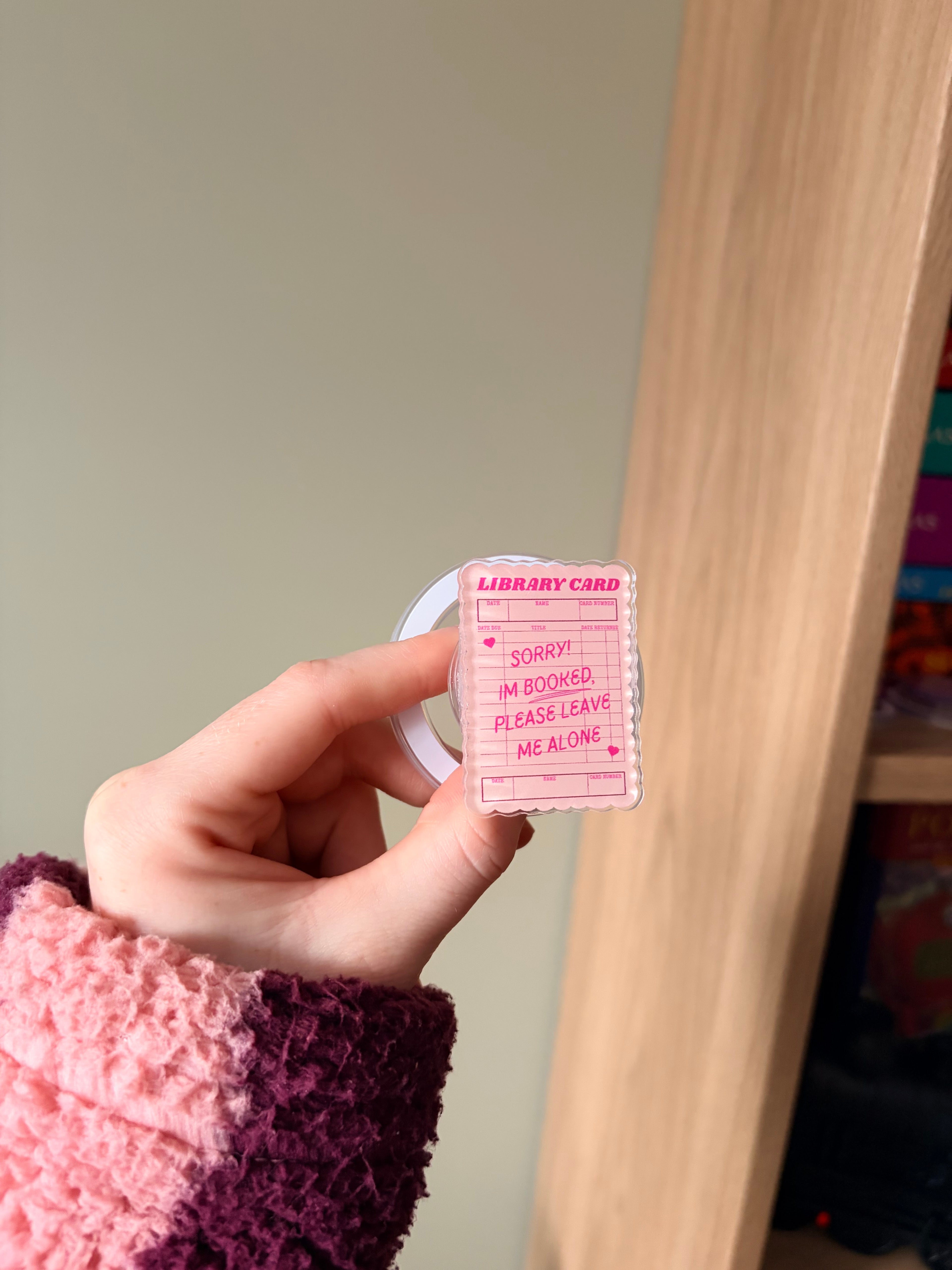Library Card Magnetic Grip