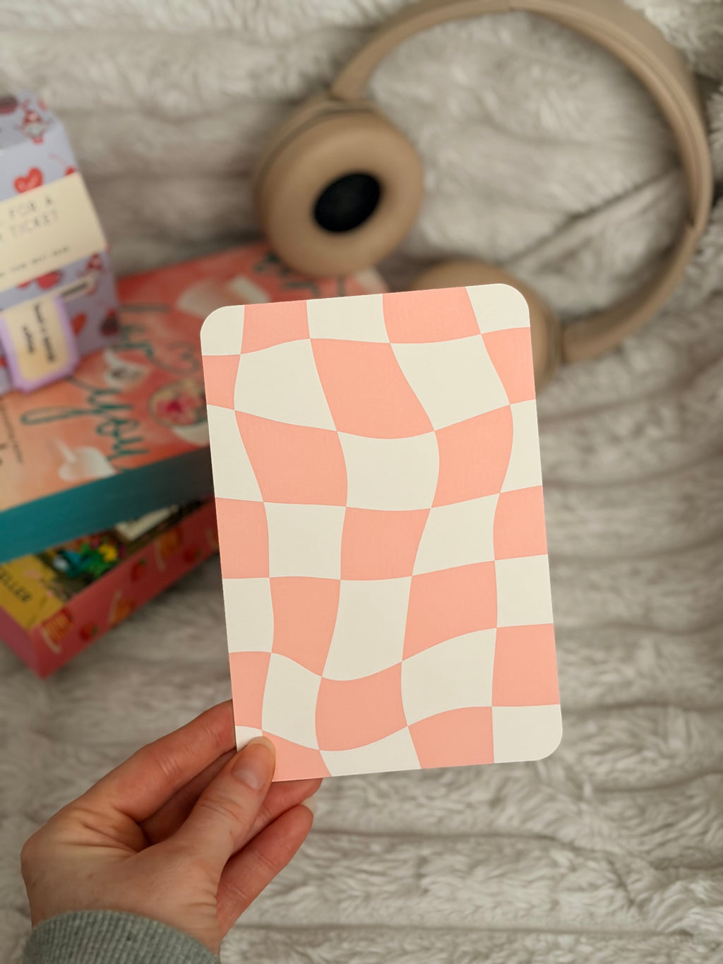 Peach Checkerboard Insert