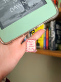 Buy Me Books Dust Plug Charm